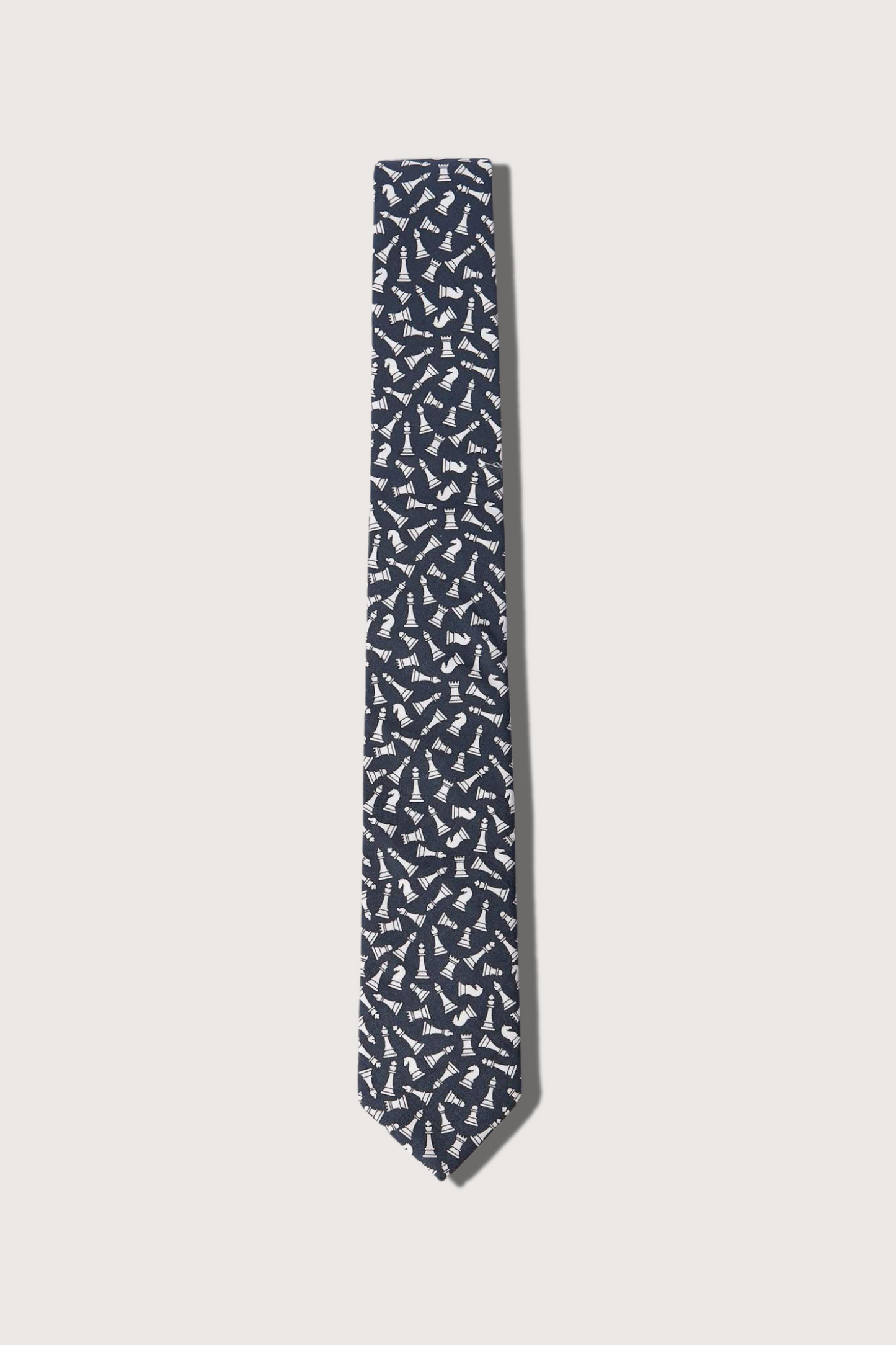 Corbata Ajedrez Algodón Estampado