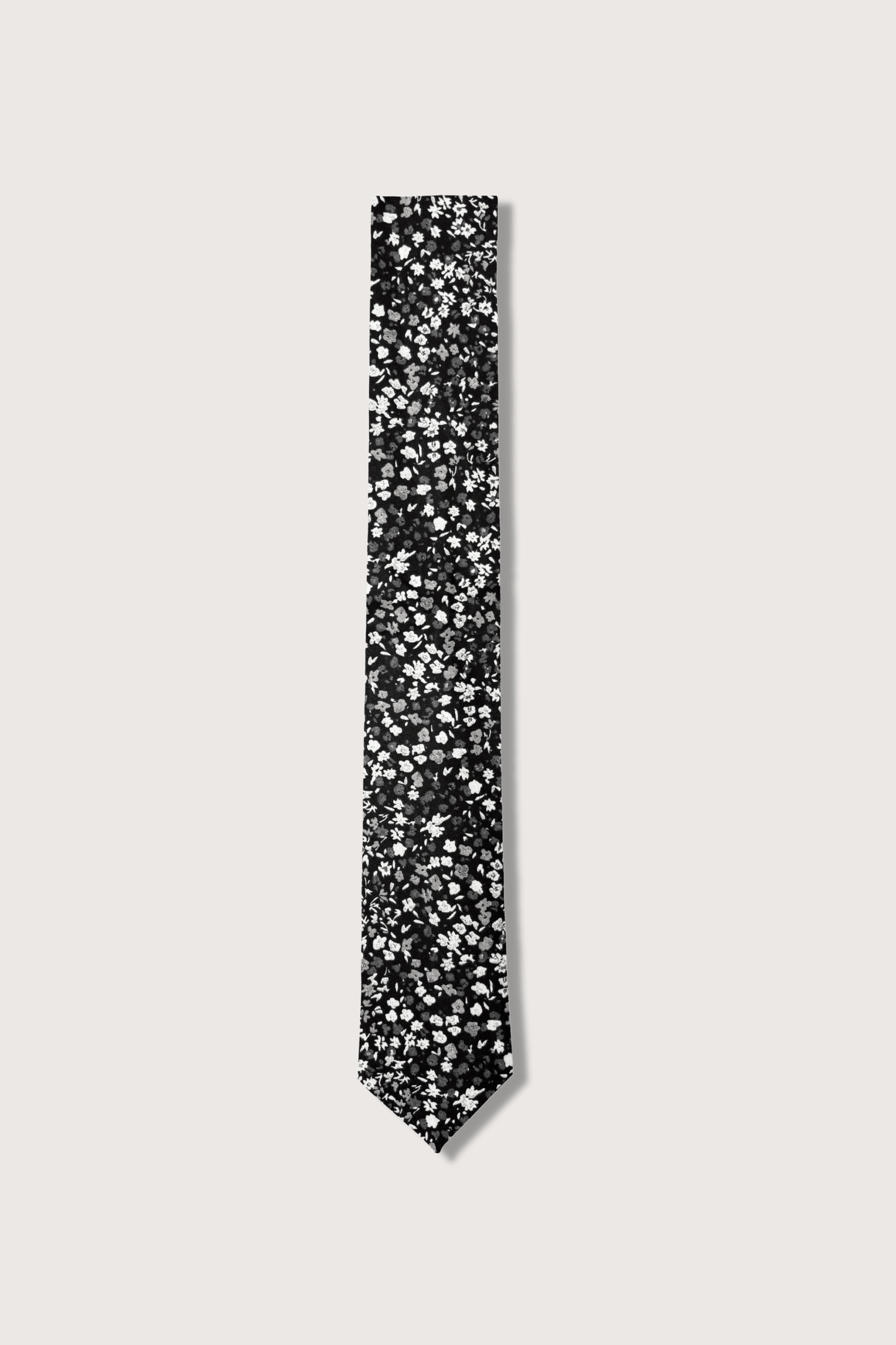 Eclipse Floral Corbata de Algodón Americano