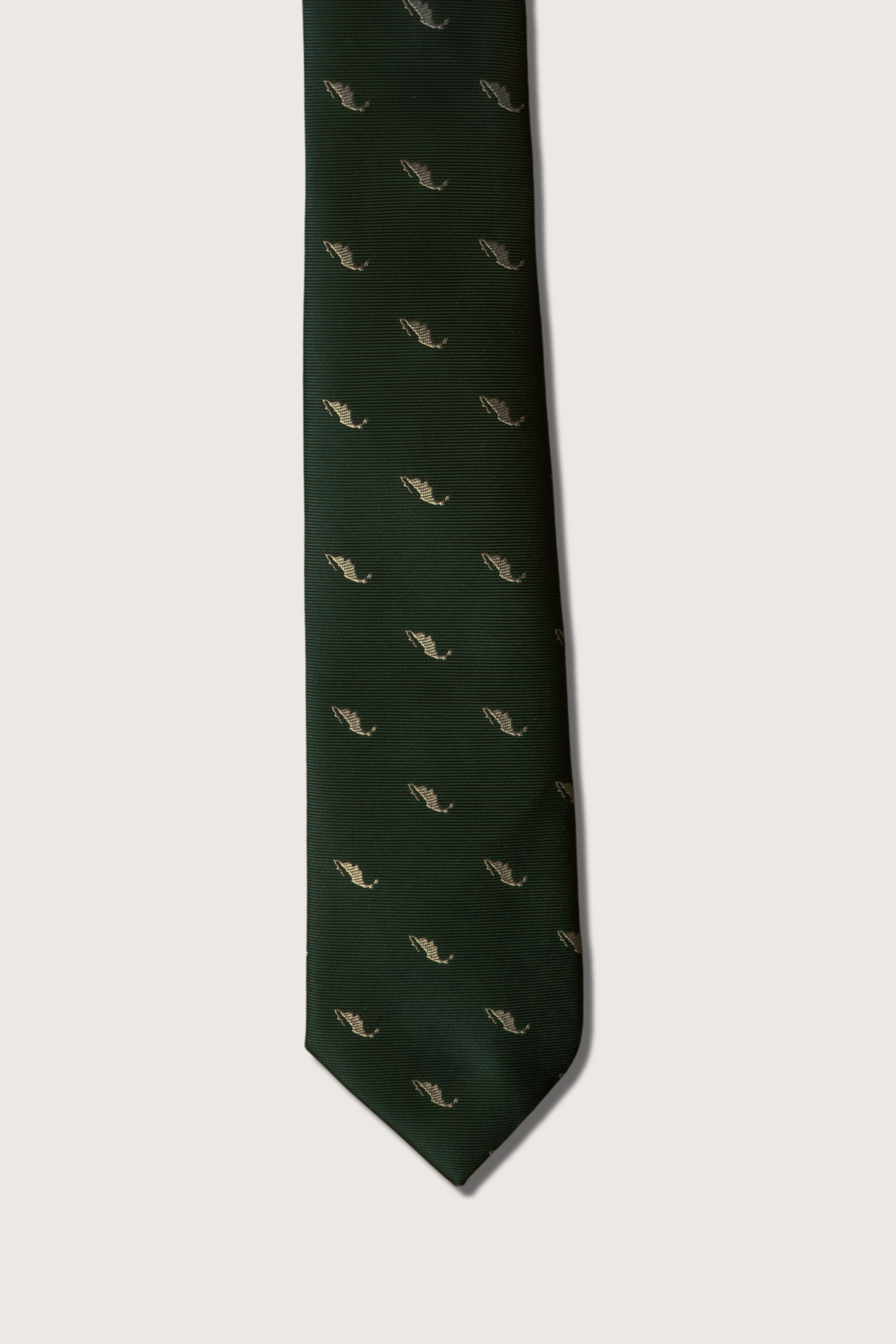 México Corbata Verde Poliéster Microbordado