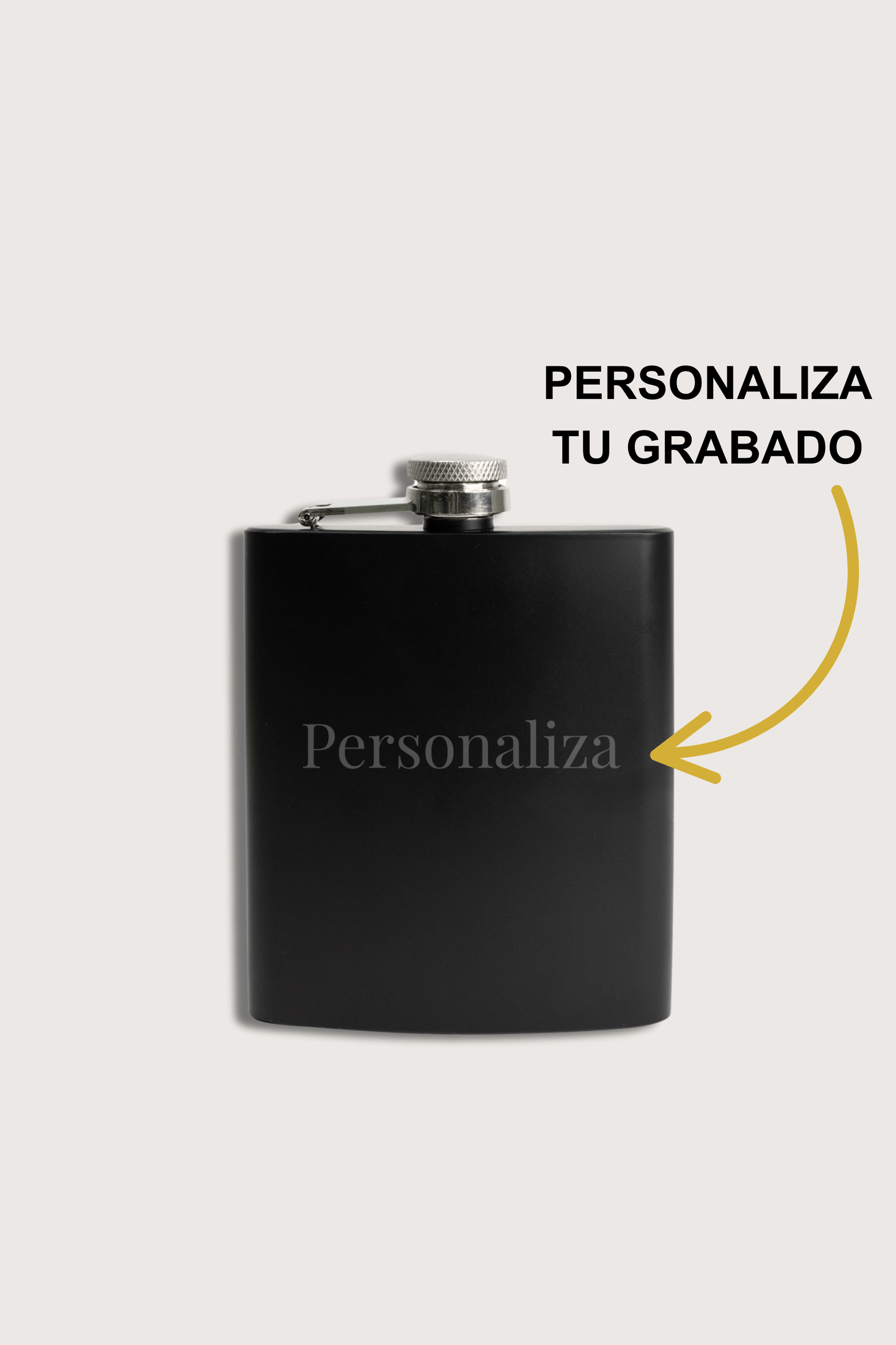 Licorera Negra Personalizada Grabada a Láser