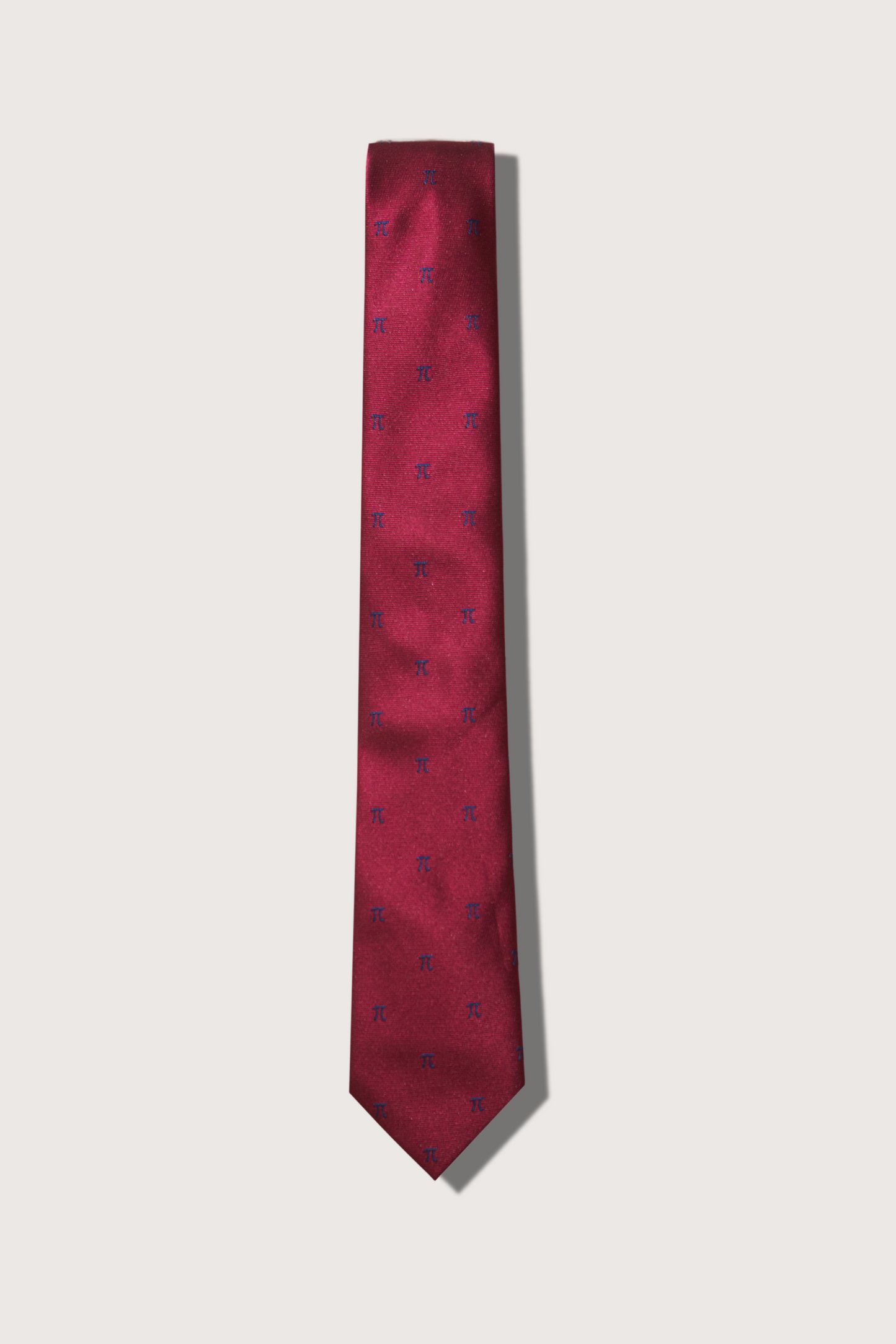 Pi Corbata Roja de Poliéster Microbordada
