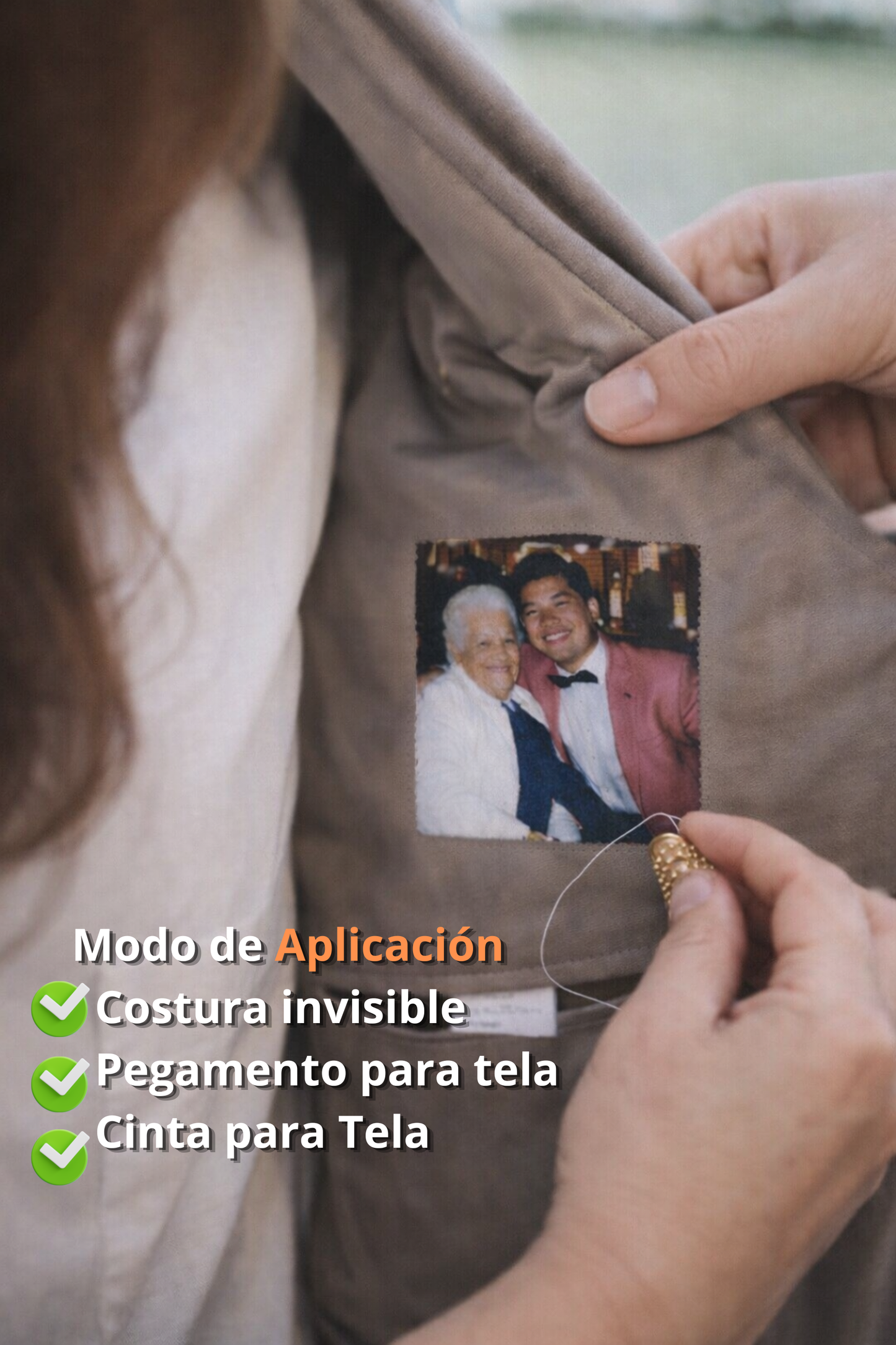 Parche de Foto Personalizado para Saco