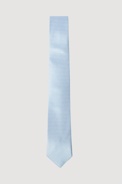 Corbata Azul Claro Textura Poliéster