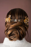 Tocado de novia inspirado en StarWars “Forever” dorado floral