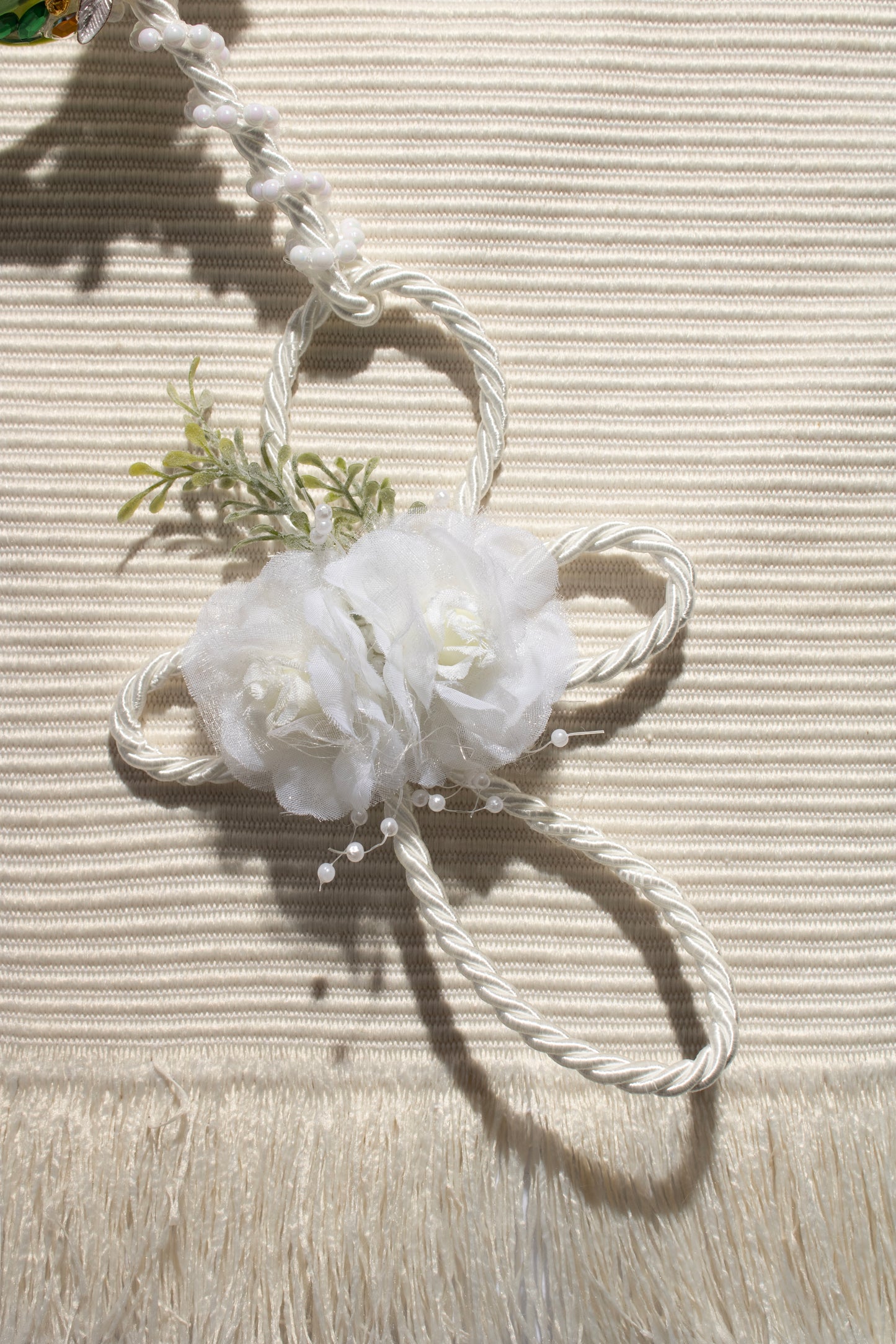 Lazo cordel con flores