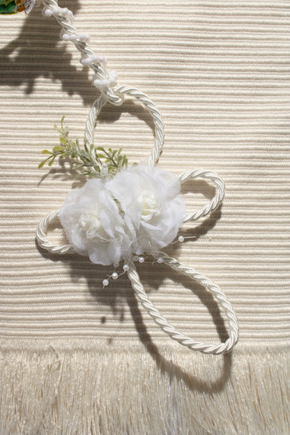 Lazo cordel con flores