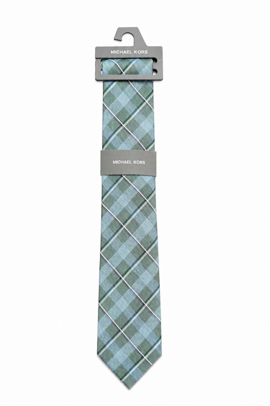 Corbata Verde Cuadriculada Michael Kors Original