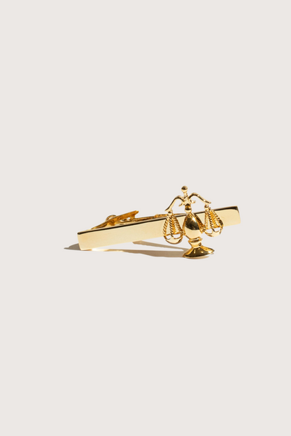 Balanzas Clip de Corbata Dorado
