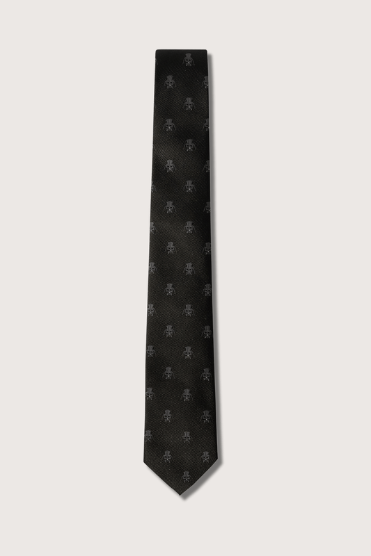 Darth Vader Corbata Negra Poliéster Mircobordado