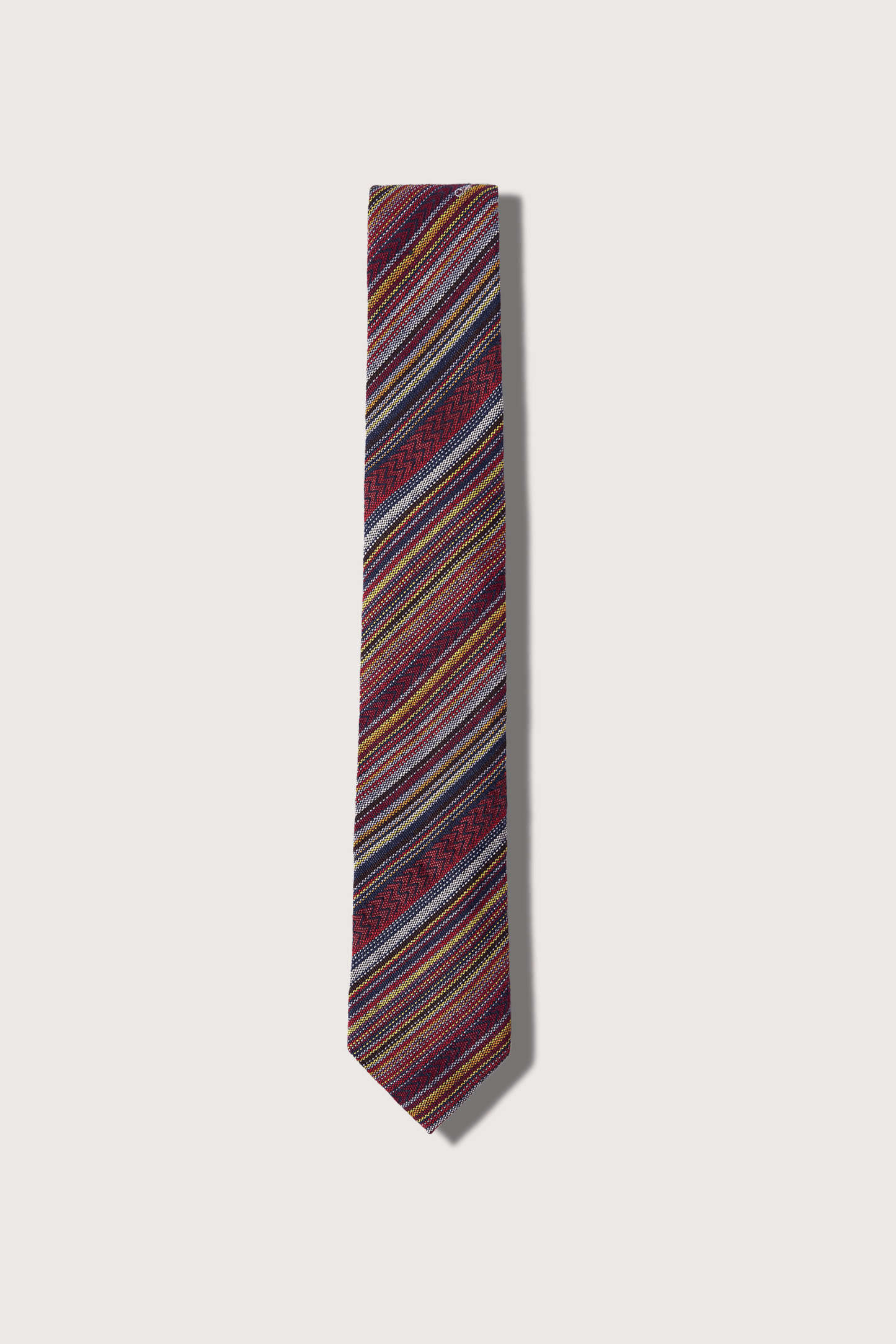Corbata Etnia Rayas Microbordada Algodón