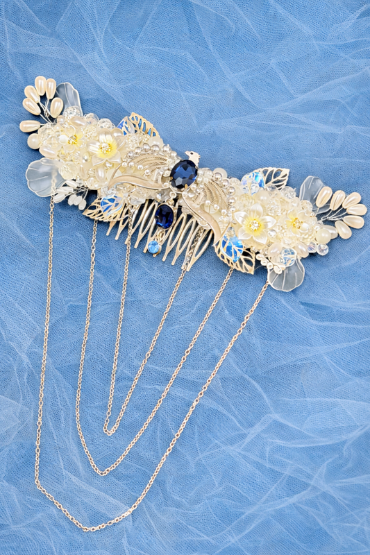 Tocado Metálico Águila con Cristales