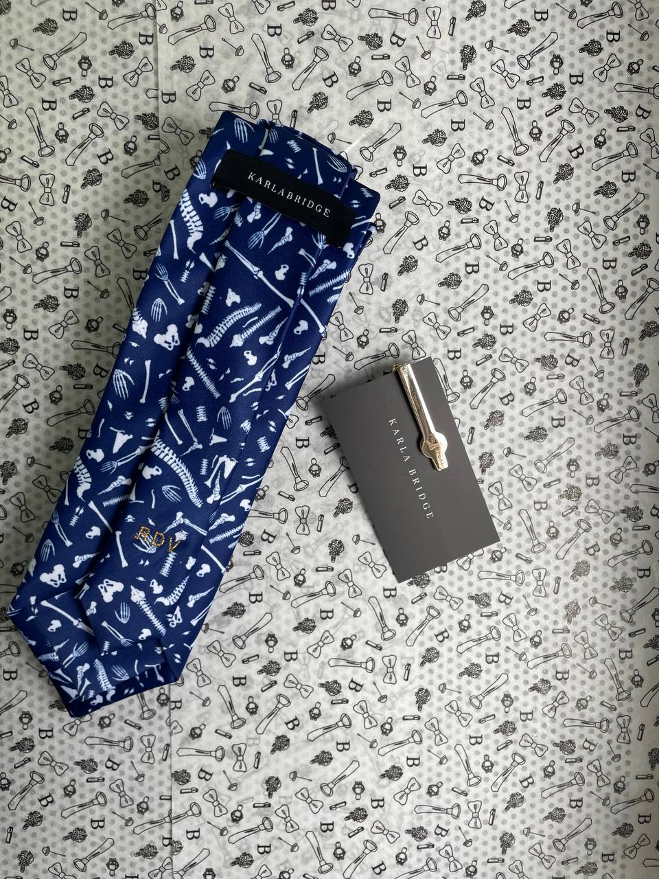 Corbata Personalizada con Logos Repetidos Médico