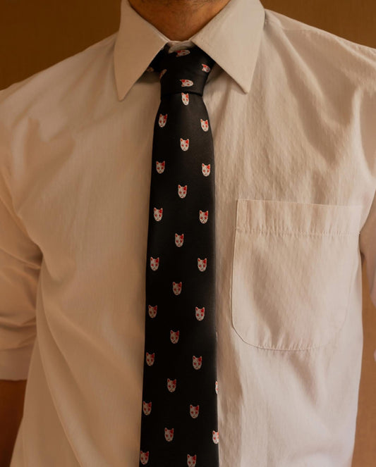 Corbata Gato Mascara Anime