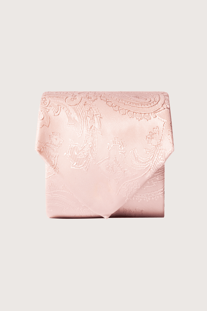 Corbata Lisa Paisley Poliéster