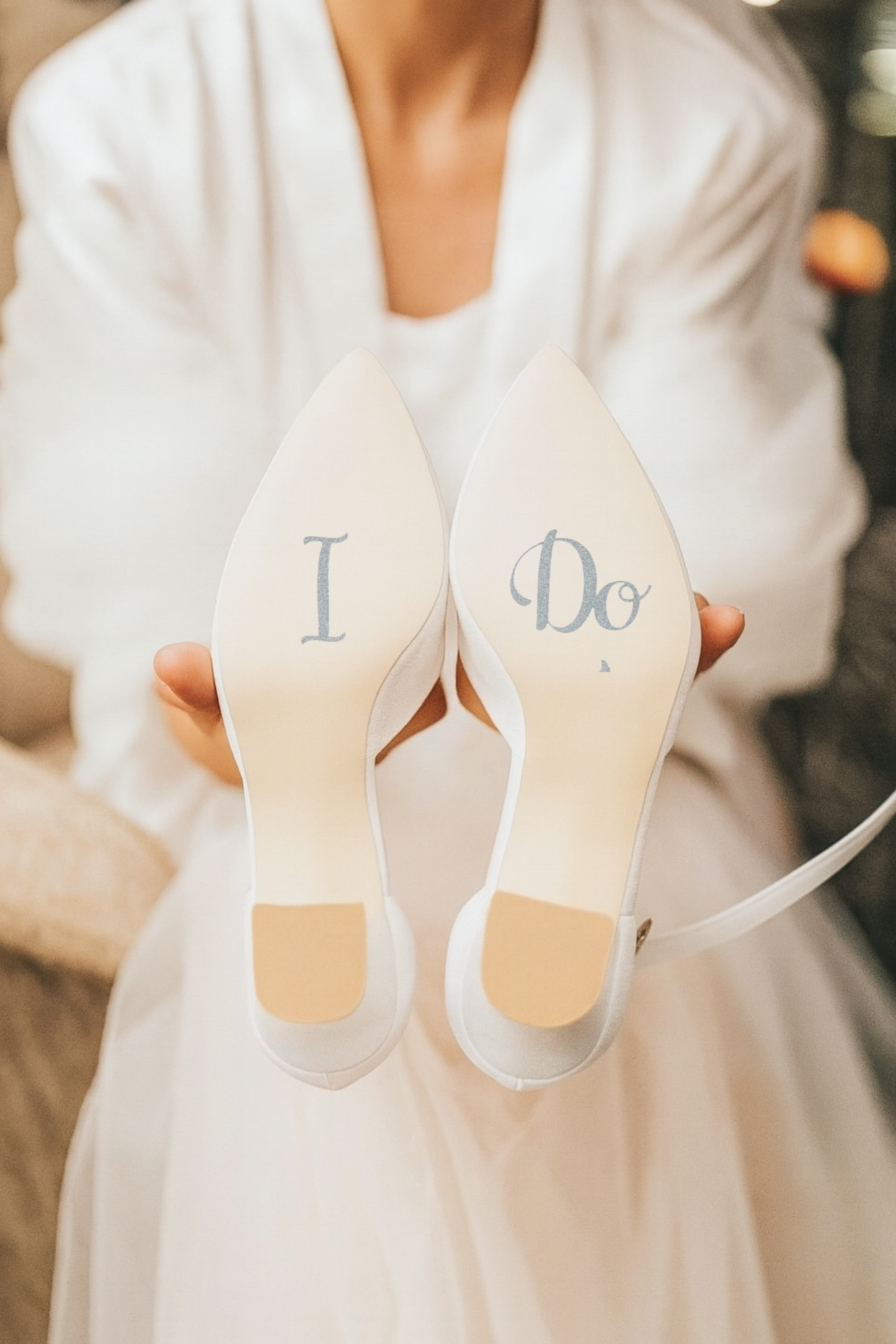 Sticker Plateado para Zapatos Novio y Novia