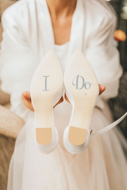 Sticker Plateado para Zapatos Novio y Novia