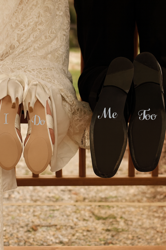 Sticker Plateado para Zapatos Novio y Novia
