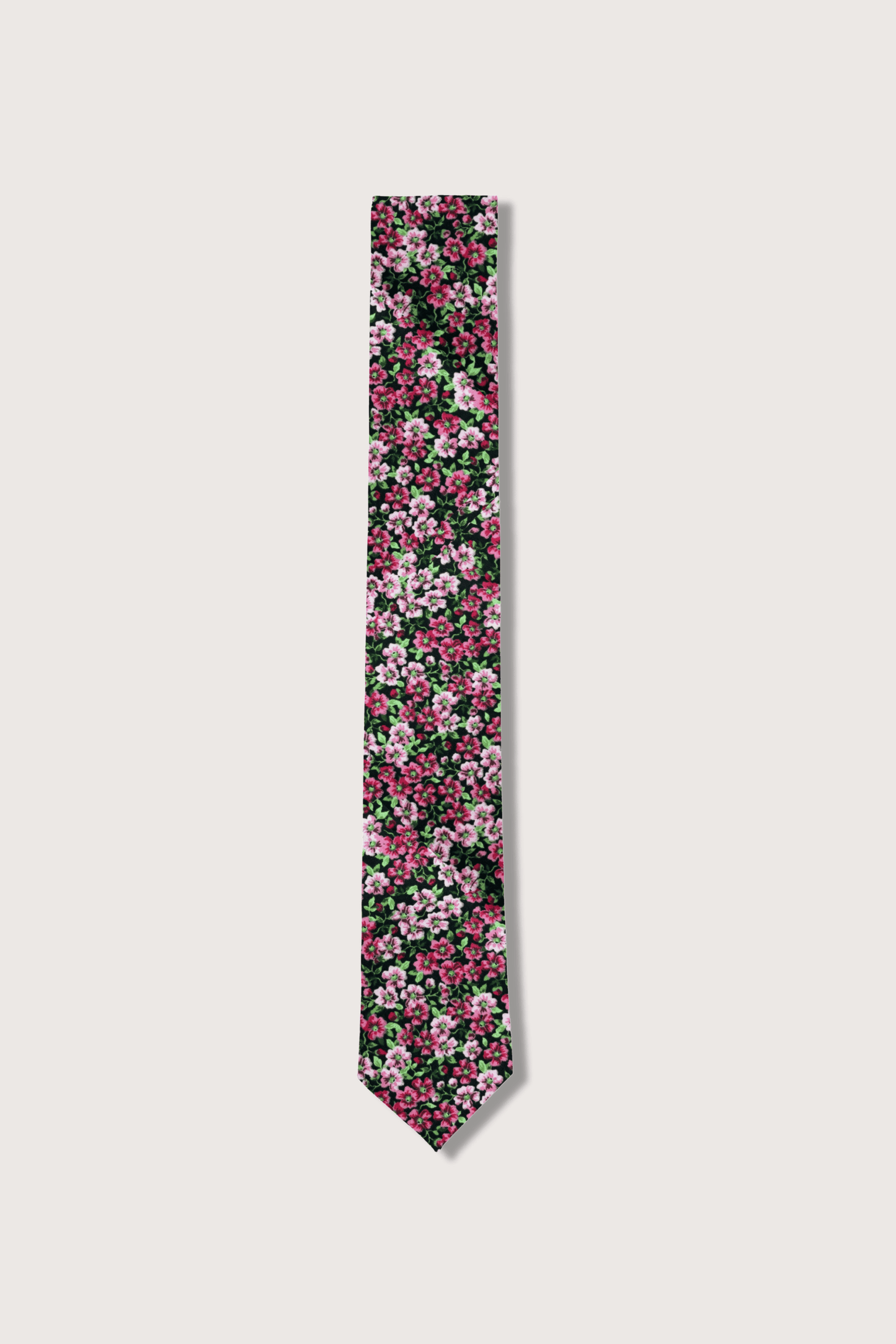 Noche de Azaleas Corbata de Algodón Americano