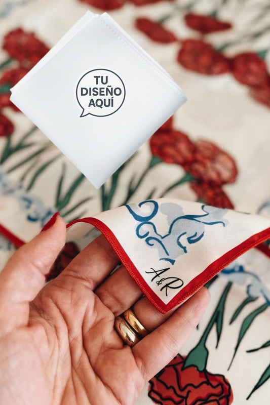 Servilletas de tela personalizadas lino 30 x 30 cm  por mayoreo