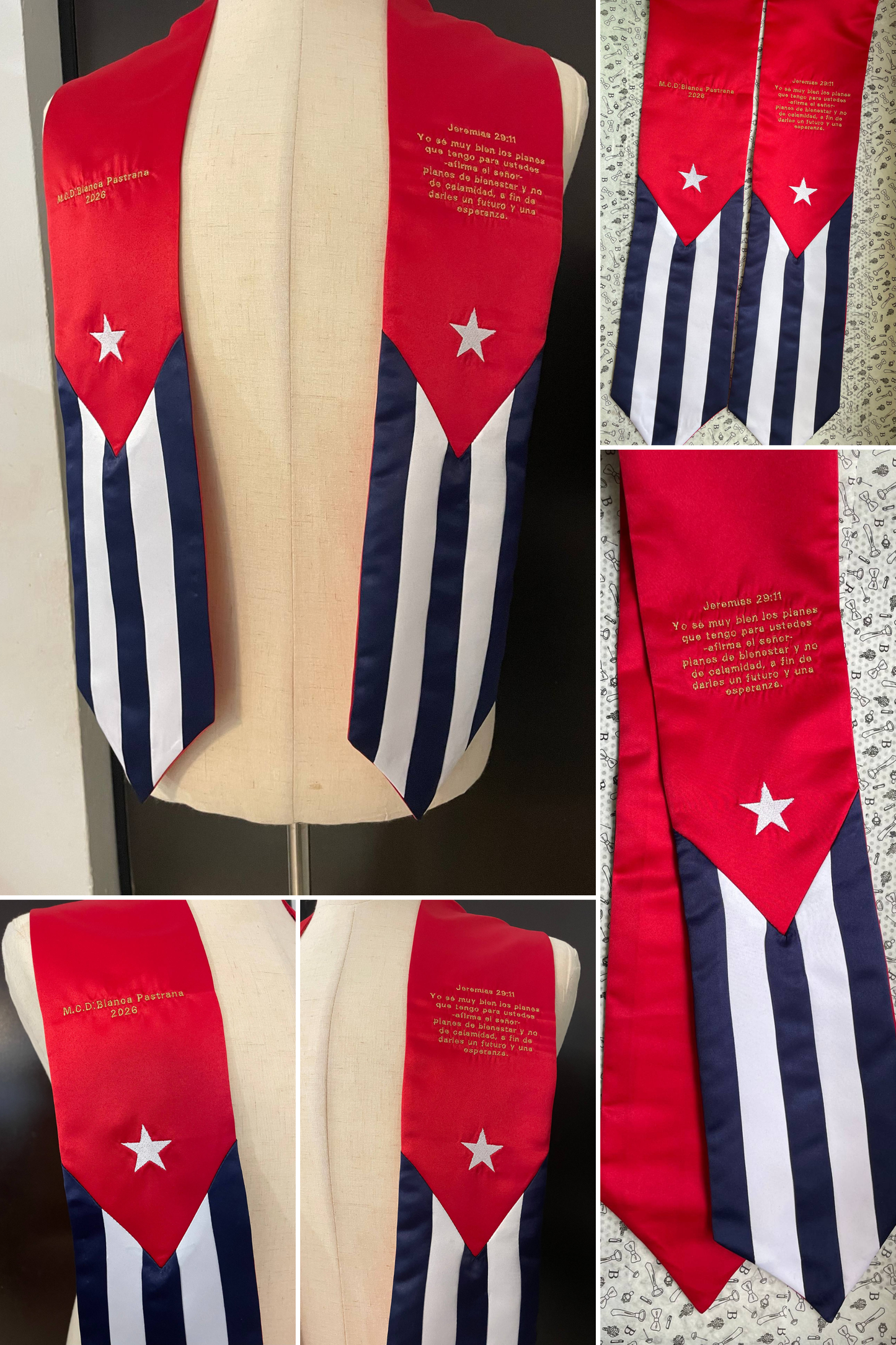 Estola Personalizada de Graduación