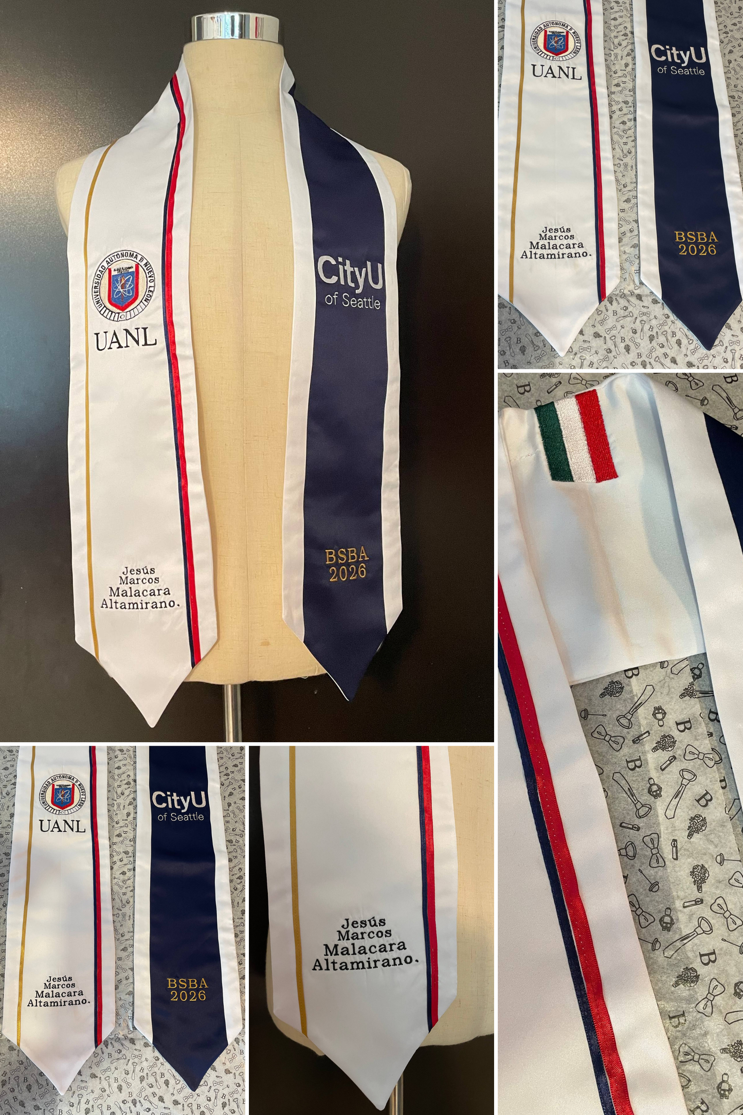 Estola Personalizada de Graduación