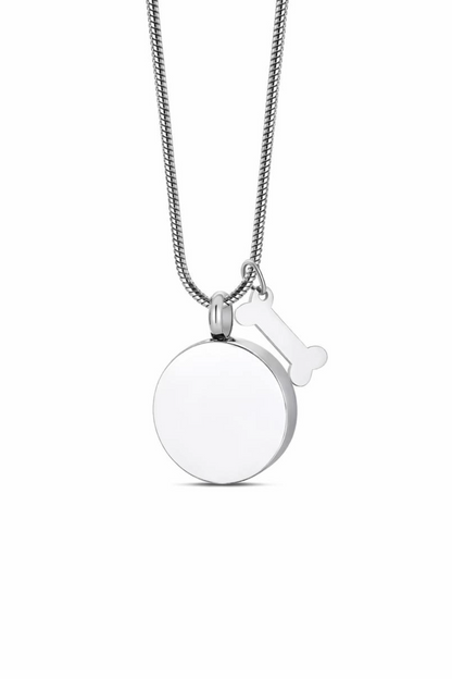 Collar Redondo Acero Inoxidable Mascota Personalizado