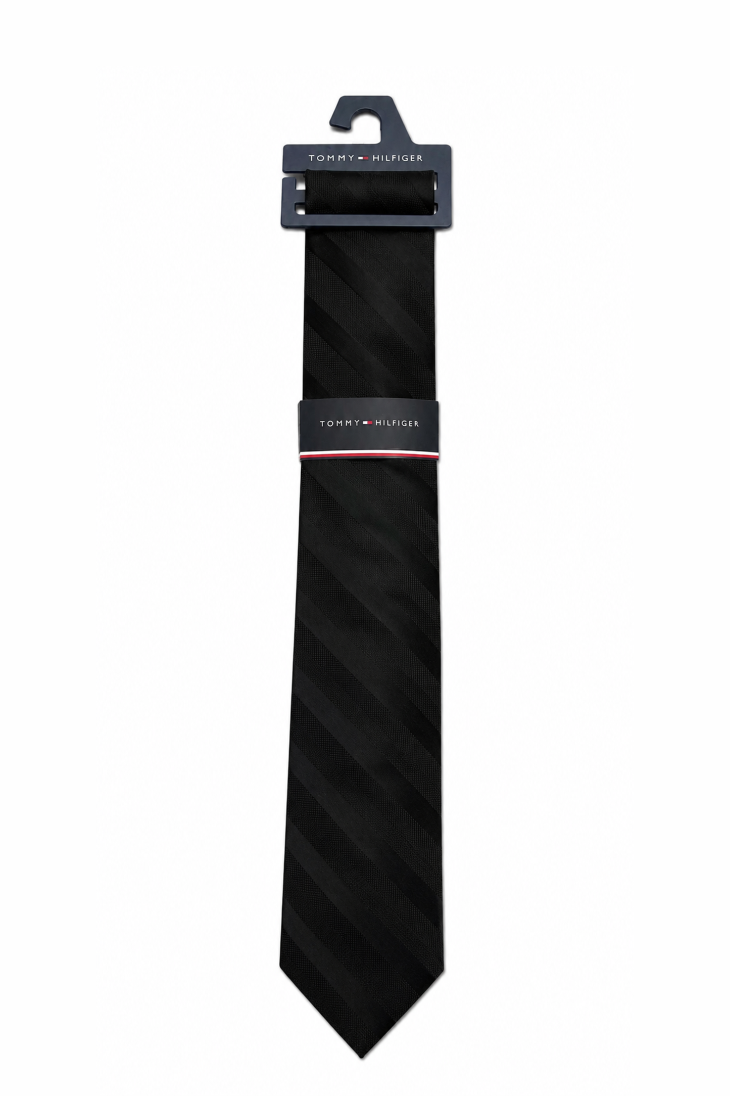Corbata Negra Tommy Hilfiger Original