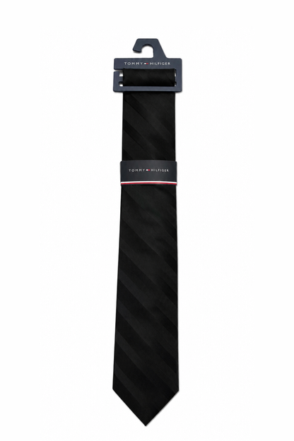 Corbata Negra Tommy Hilfiger Original