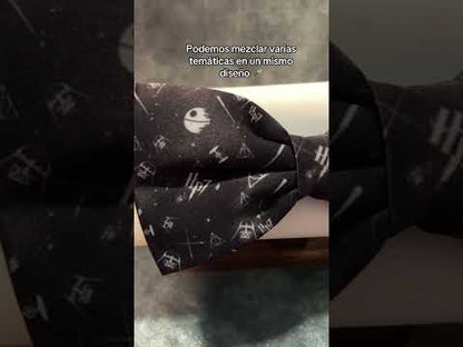 Moño con Pañuelo Estampado Personalizado
