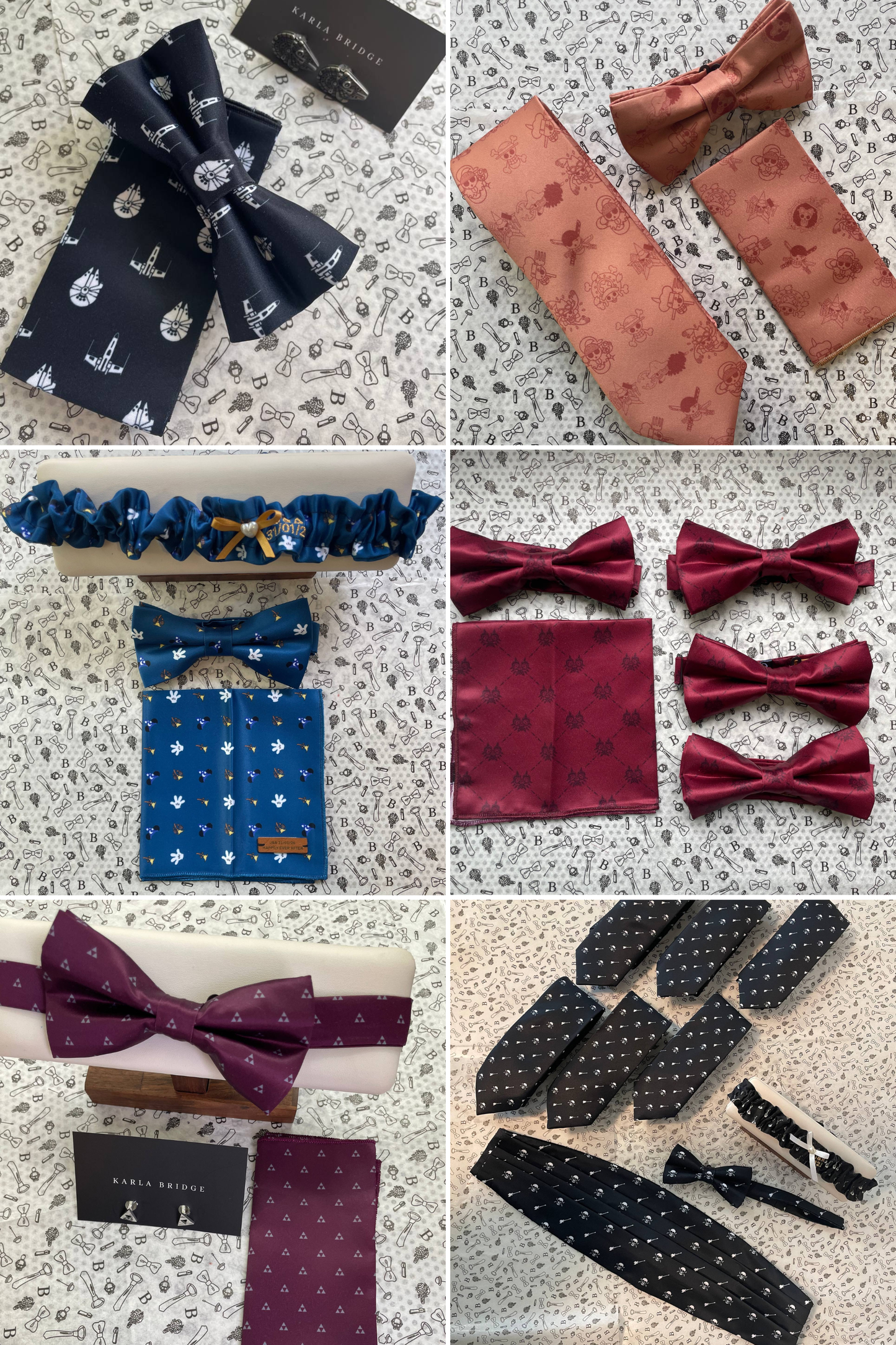 Moño con Pañuelo Estampado Personalizado