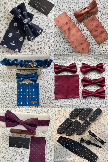 Moño con Pañuelo Estampado Personalizado