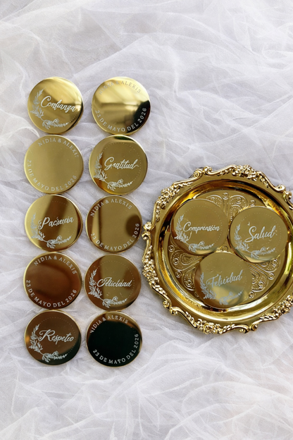 Arras de Matrimonio Personalizadas a Láser