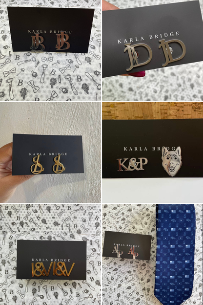 Mancuernillas Iniciales Personalizadas