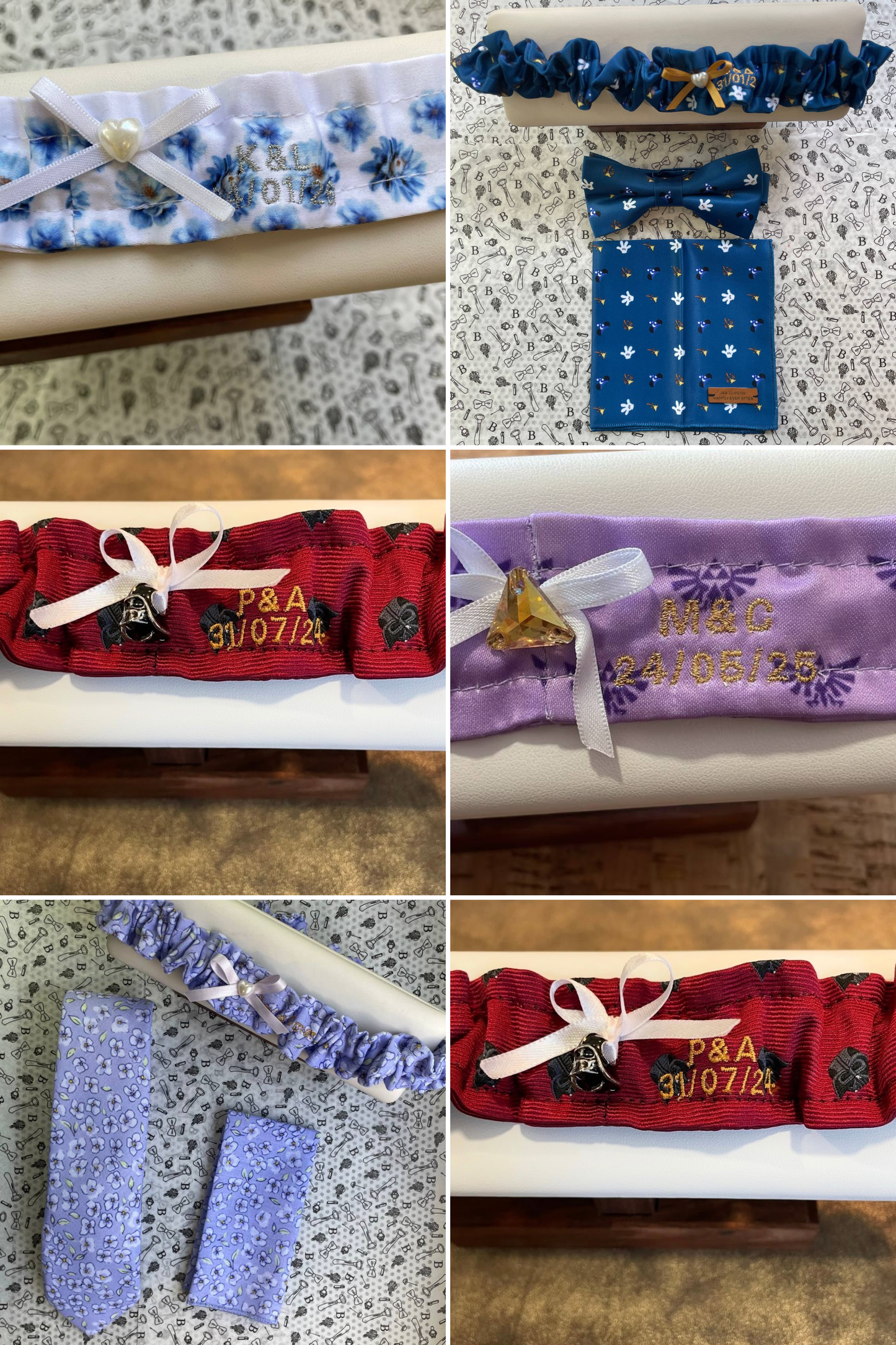 Liguero de Novia Estampado Personalizado