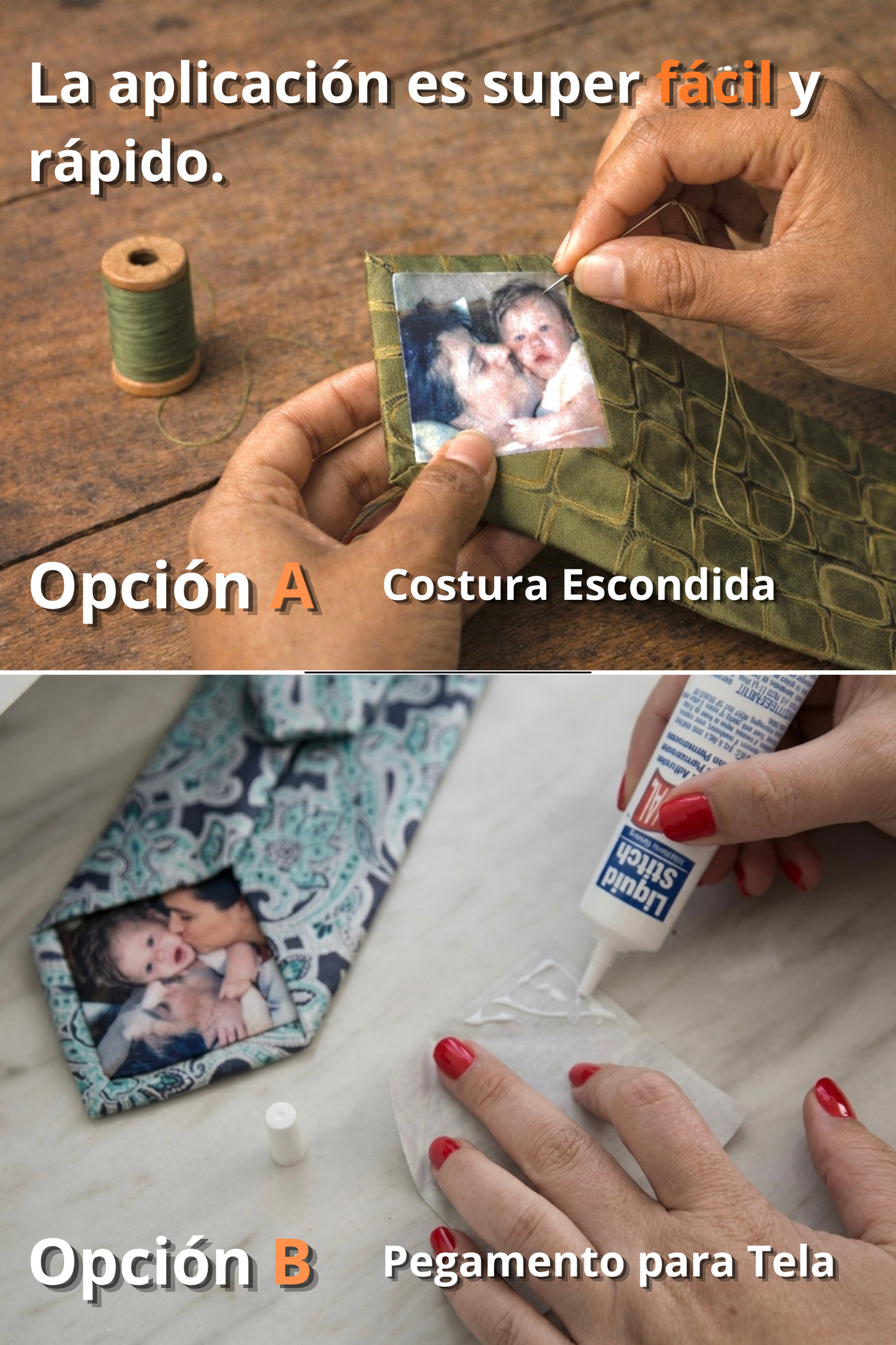 Parche de Foto Personalizado para Corbata