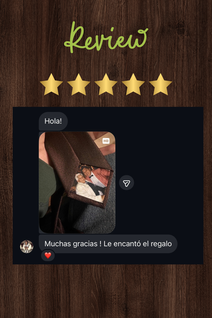 Parche de Foto Personalizado para Corbata