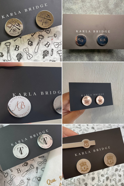 Mancuernillas Grabadas a Láser Personalizadas