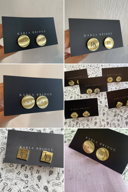 Mancuernillas Grabadas a Láser Personalizadas