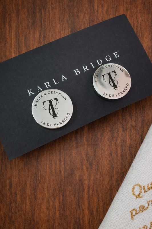 Mancuernillas Grabadas a Láser Personalizadas